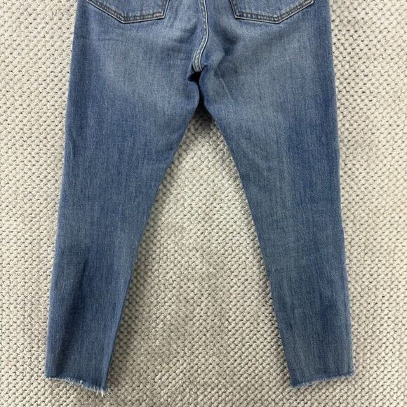 Levis Jeans Women 25 Blue Medium Wash Denim Stretch Wedgie Button Fly Skinny - Picture 9 of 16